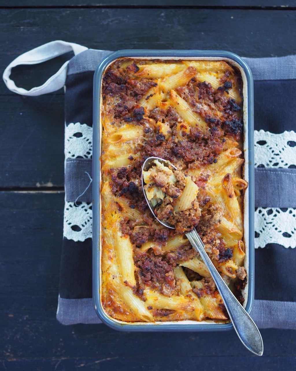 Kotiruokaa: Lihamakaronilaatikko airfryerissa