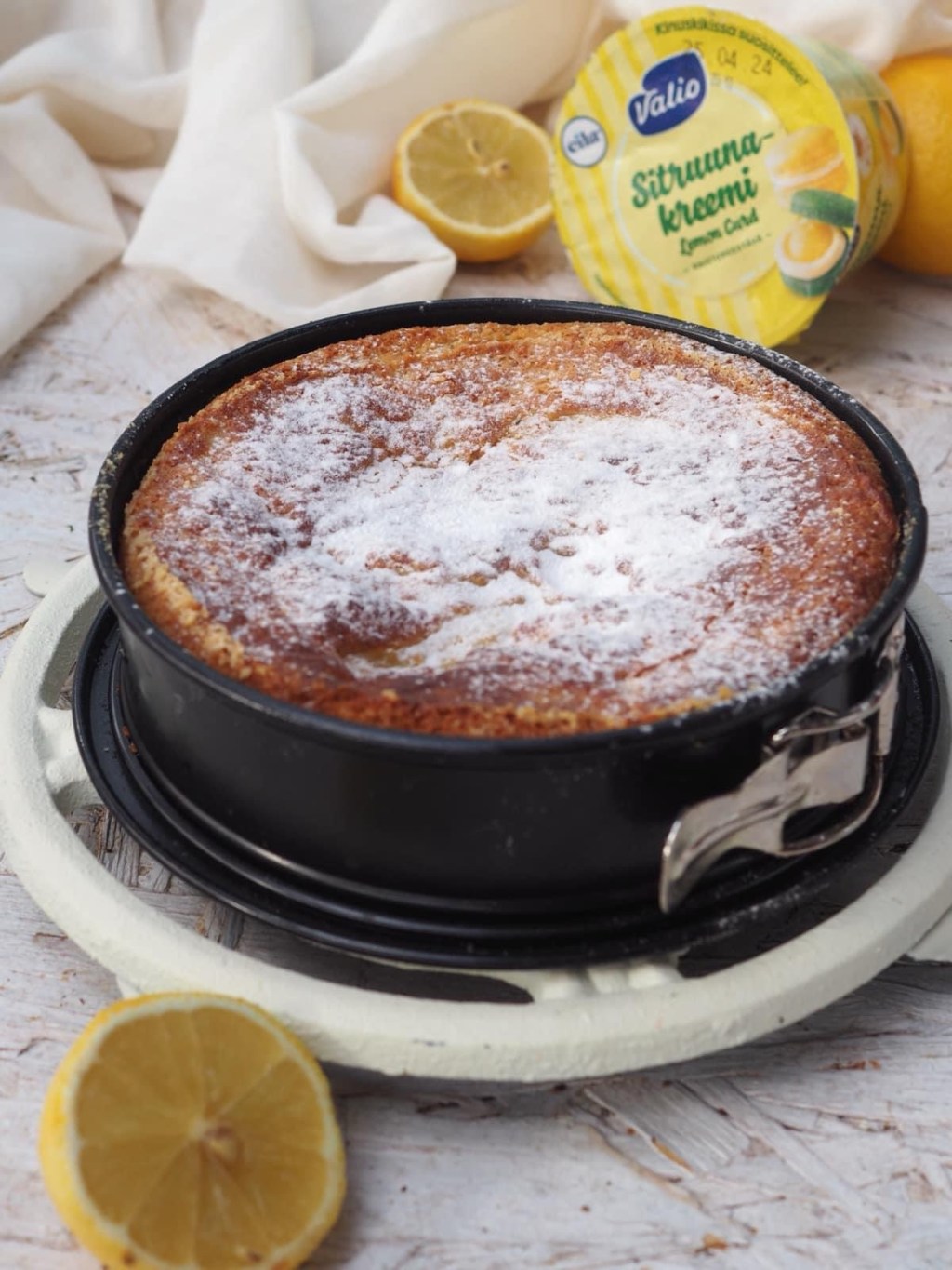 Italialainen sitruunatorttu airfryerissa