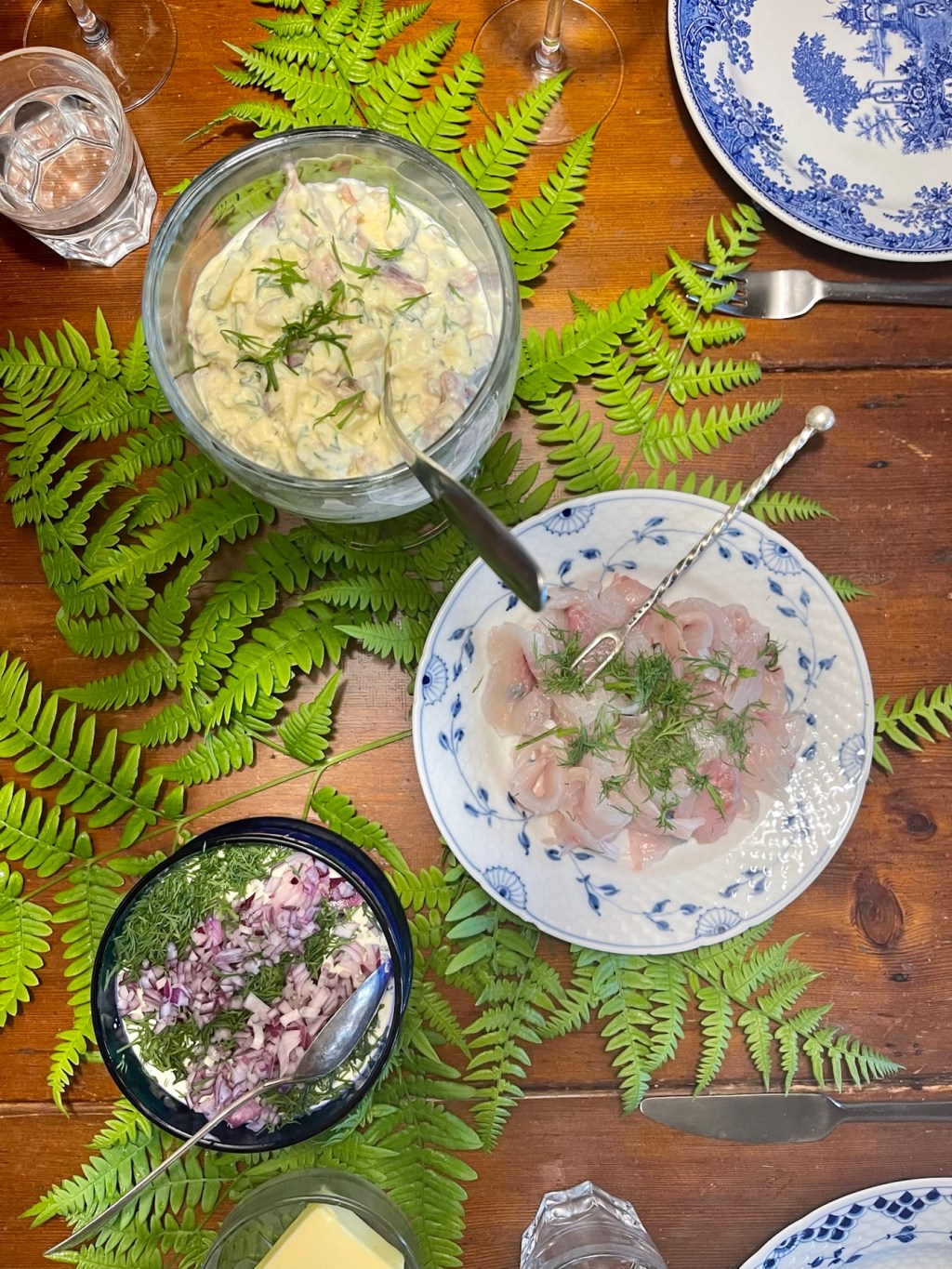 Kesäinen kalapöytä