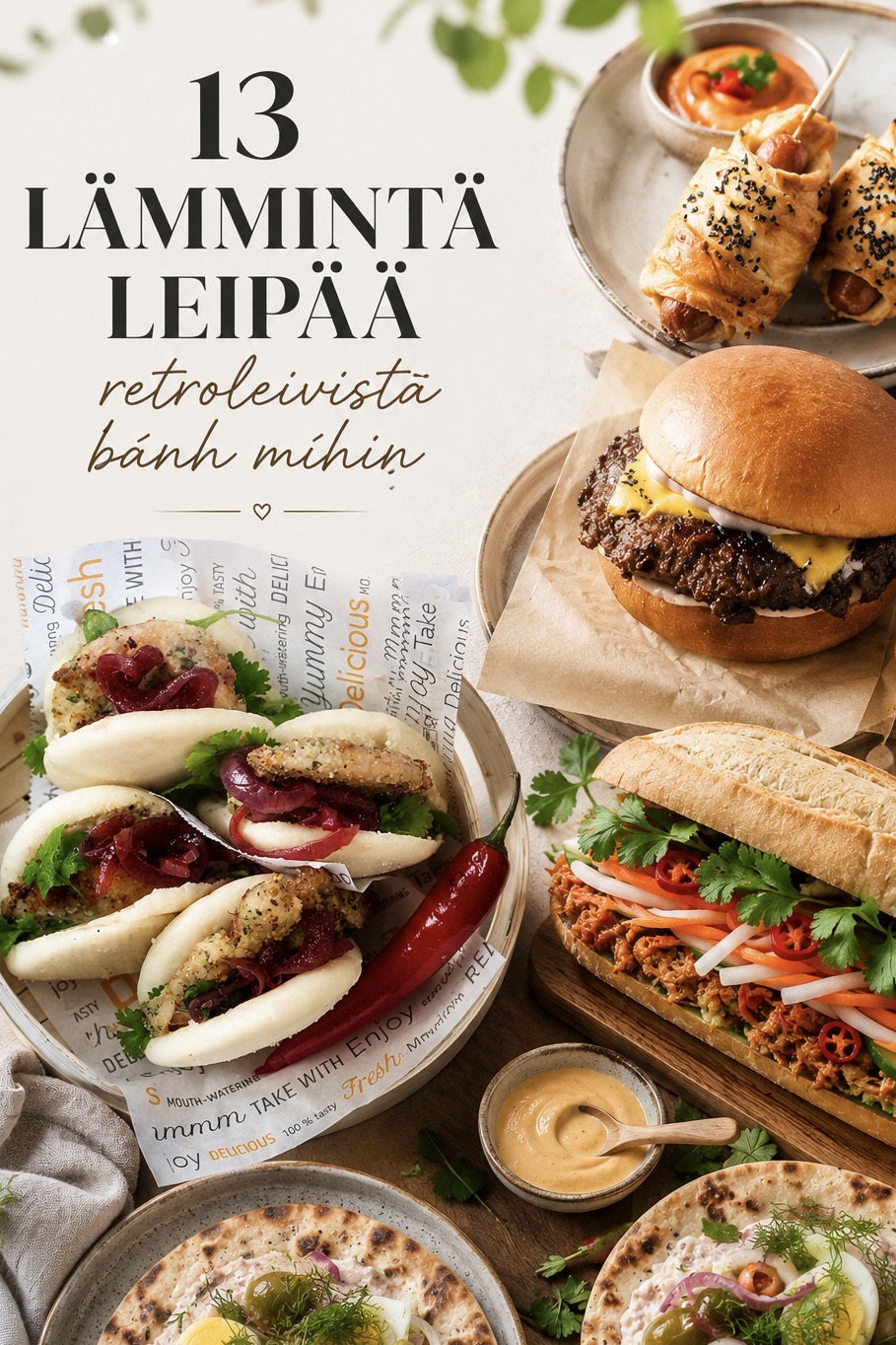 13+1 lämmintä leipää, joihin ihastuin – smashburgerista bánh&nbsp;mìhin